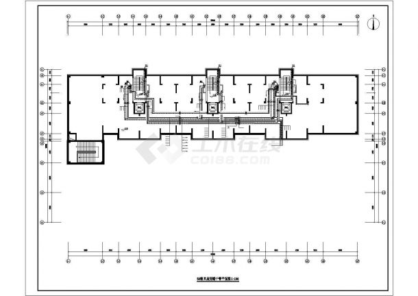长春市某小区11+17层两栋框架结构商住楼水暖+消防设计CAD图纸-图一