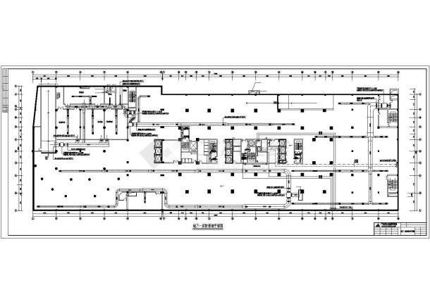 某五星宾馆全套空调通风系统设计cad施工图（含设计说明）-图一