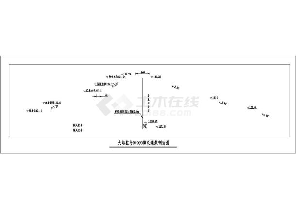 [河北]小(一)型水库除险加固大坝工程施工图纸-图一