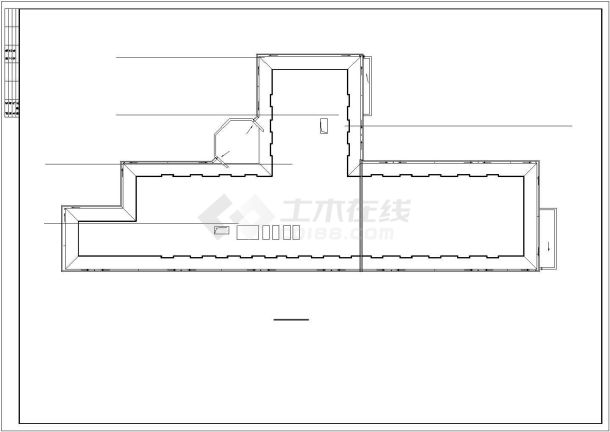 上海崇明某小渡假村宾馆建筑设计施工图纸（建筑面积2450平方米）-图一