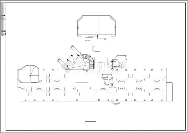 上海崇明某小渡假村宾馆建筑设计施工图纸（建筑面积2450平方米）-图二