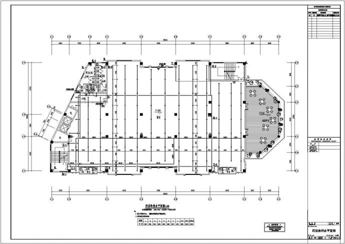 1.9万平米4层框架结构商业综合楼全套给排水设计CAD图纸_图1