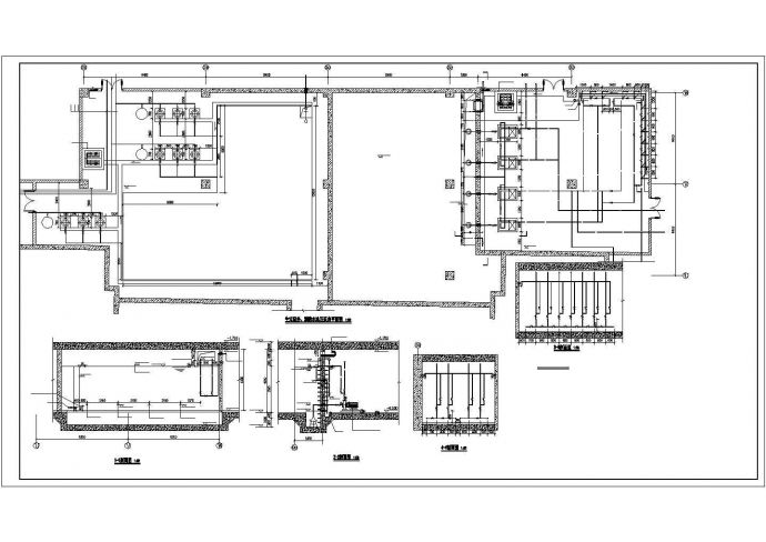 北京某大型商场3.8万平米地下停车场给排水消防设计CAD图纸_图1