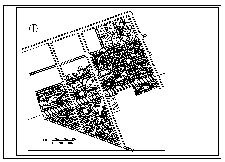 某城市某村庄中心用地规划设计cad图(含总平面图，效果图)-图一