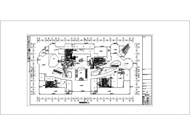 某四层商业楼暖通空调及防排烟系统设计cad施工图纸-图一