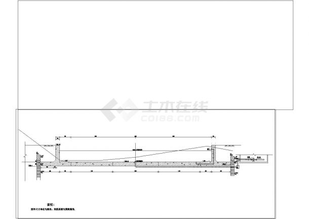小型橡胶坝工程cad设计施工图(含给排水系统)-图二