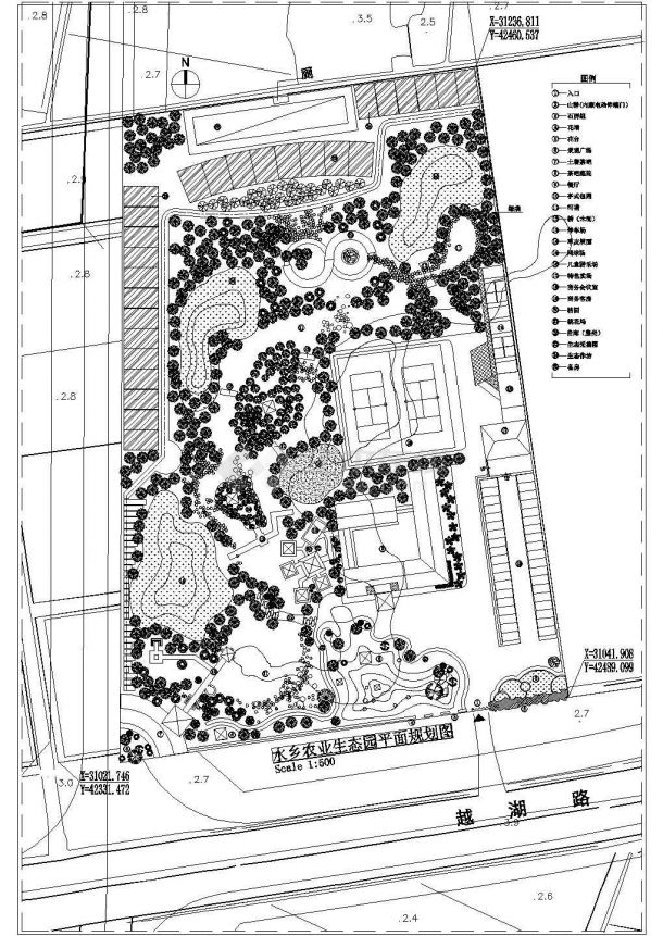 水乡农业生态园平面规划cad设计图-图二