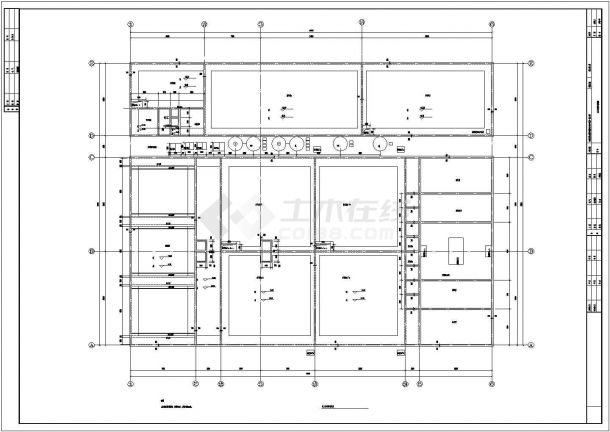 某显示器厂污水处理工程设计cad 详细工艺方案图纸（ 含设计说明）-图一