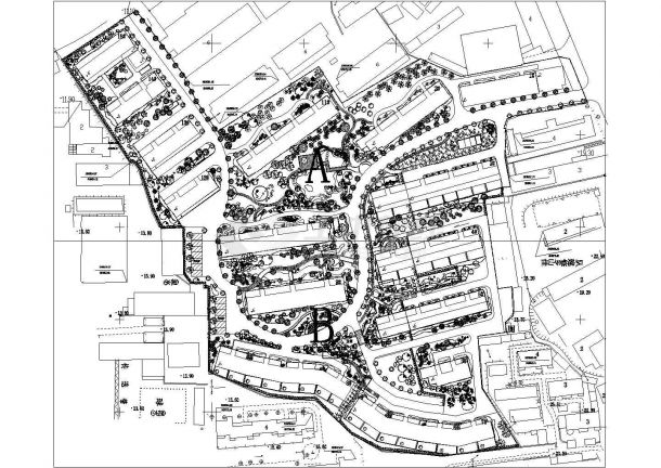 某地区城市花园绿化景观总规划设计施工详细方案CAD图纸-图一