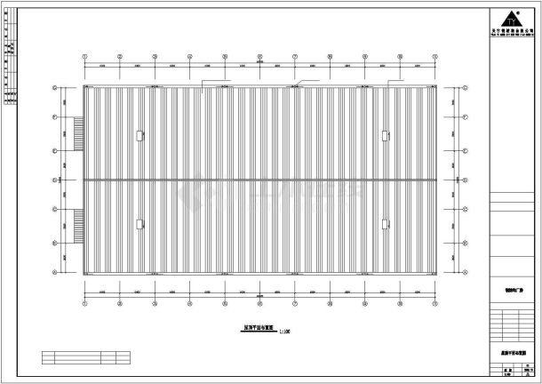 厂房设计_某公司60×32厂房工程结构设计CAD图纸-图二