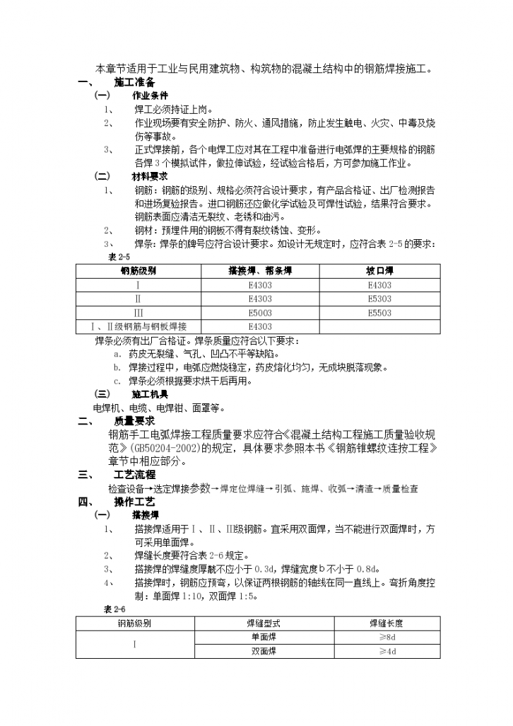 钢筋手工电弧焊接工程范例-图一