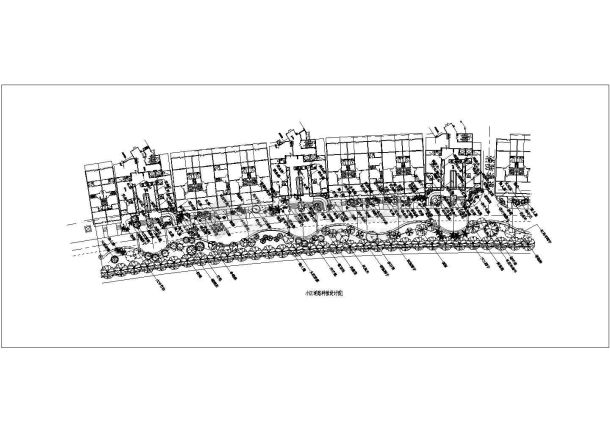 某市中心小区绿化种植景观总规划设计施工详细方案CAD图纸-图二