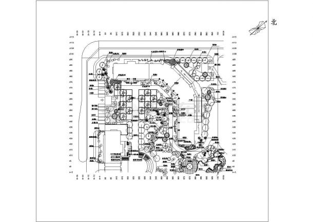 某绿化配置景观种植总规划设计施工详细方案CAD图纸-图一