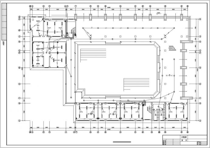某学校五层教学楼电气设计方案图_图1