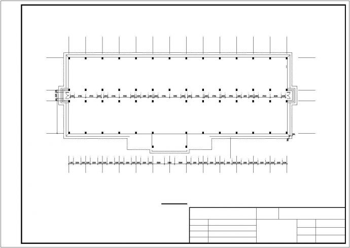 天水市某市政单位4300平米五层框架结构办公楼建筑设计CAD图纸_图1