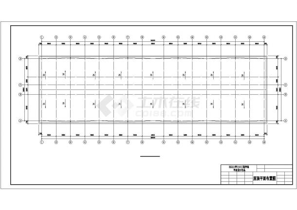 蚌埠市某单位4350平米五层钢混框架结构办公楼建筑设计CAD图纸-图一