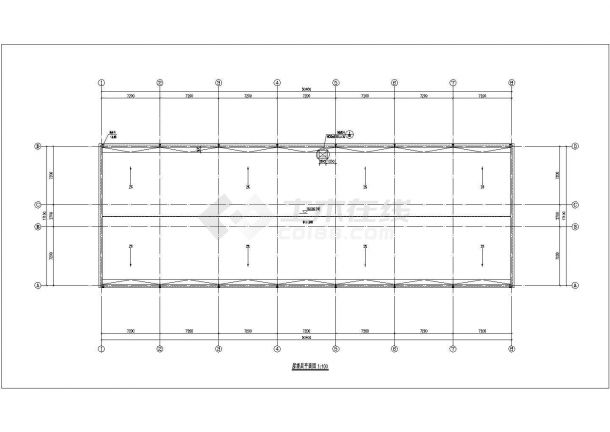 郑州某建筑公司占地880平米五层框架结构办公楼建筑设计CAD图纸-图二