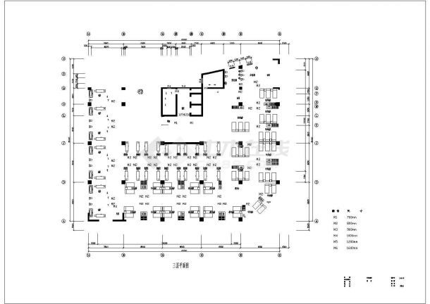 某酒店桑拿浴场空间装修设计cad全套施工图（标注详细）-图二