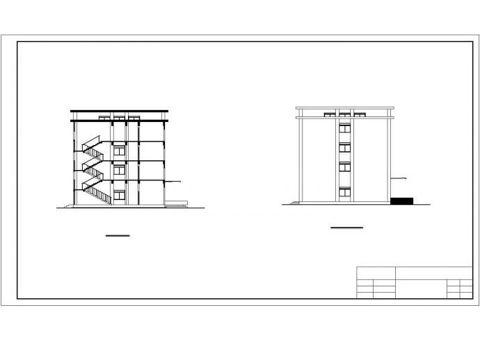 某四层框架结构办公楼毕业设计cad建施图纸（含设计说明，含结构设计、含计算书）_图1