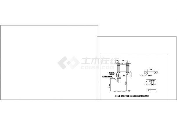 YH5WZ-51隔离开关安装支架图CAD-图二