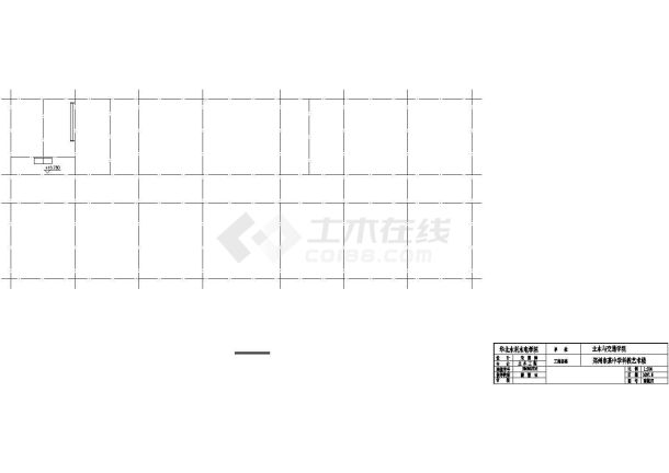 4426平米五层框架教学楼建筑cad图纸-图一