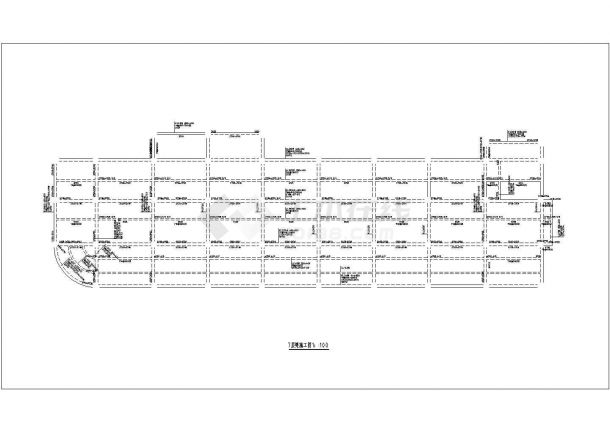 杭州某科技研究所8100平米8层框架办公楼结构设计CAD图纸-图一