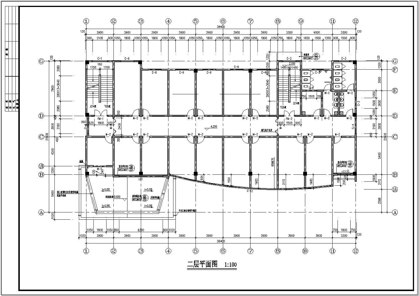 某四层医院门诊楼建施CAD设计图