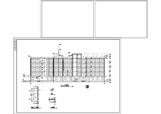 某地区医院建筑设计CAD施工图纸-图二