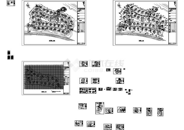 某天堂人家全套景观设计CAD施工图-图一