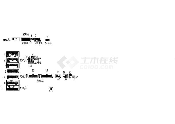 6层老年人公寓（养老院福利院）建筑结构水暖电设计施工图-图二