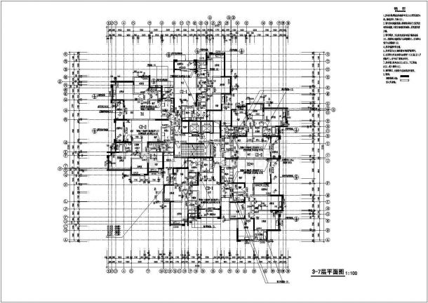 28层住宅楼建筑设计施工图-图一