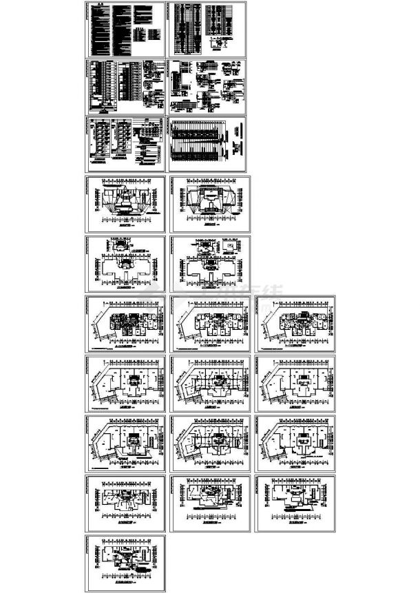 某小区二十六层住宅楼电气施工图-图二