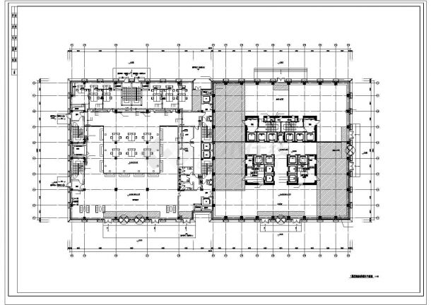 办公楼设计_超高层办公楼暖通空调全套系统设计cad施工图纸-图一