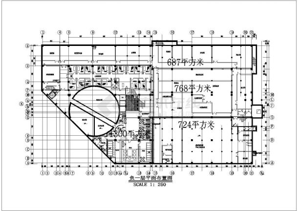 沈阳希尔斯池典桑拿浴室内装修设计cad全套施工图纸（甲级院设计）-图二
