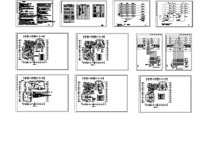 六层住宅楼电气施工CAD设计图_图1