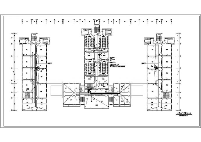 某四层教学楼全套电气施工图纸_图1