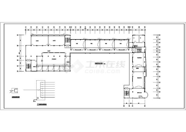 某学校教学楼强弱电系统图-图一