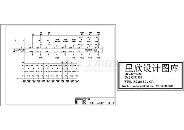 某标准型PLC控制设备接线电气系统原理设计CAD图纸-图一
