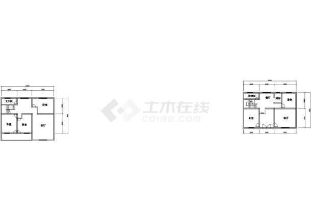 [河南省]新农村某217.6平方米二层住宅建筑设计方案-图二