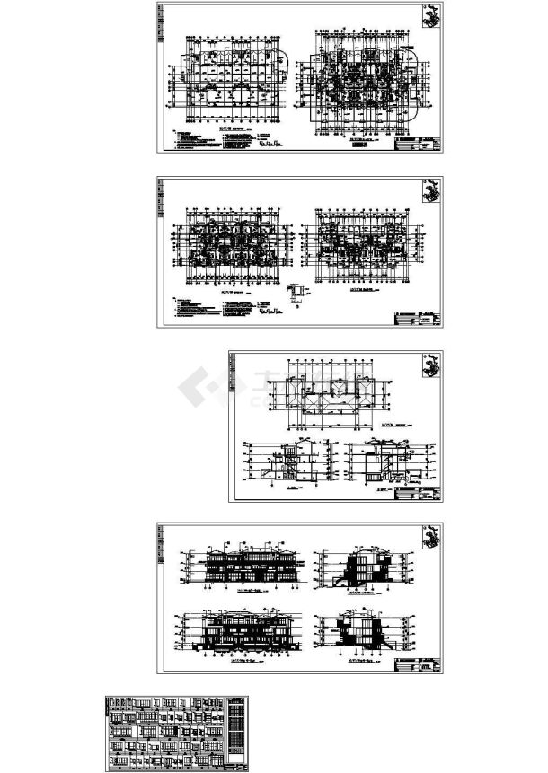 万科丹堤13.001m3号新中式别墅建筑施工图-图一