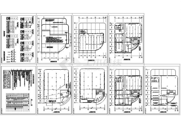 某五层综合楼电气CAD施工图-图一