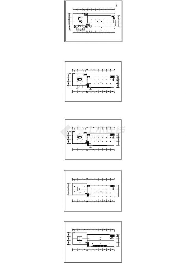 某厂区-办公楼空调系统设计cad施工图纸-图一