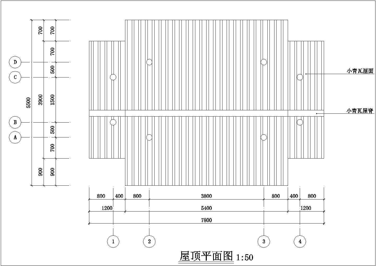 川西民居门厅建筑设计施工图