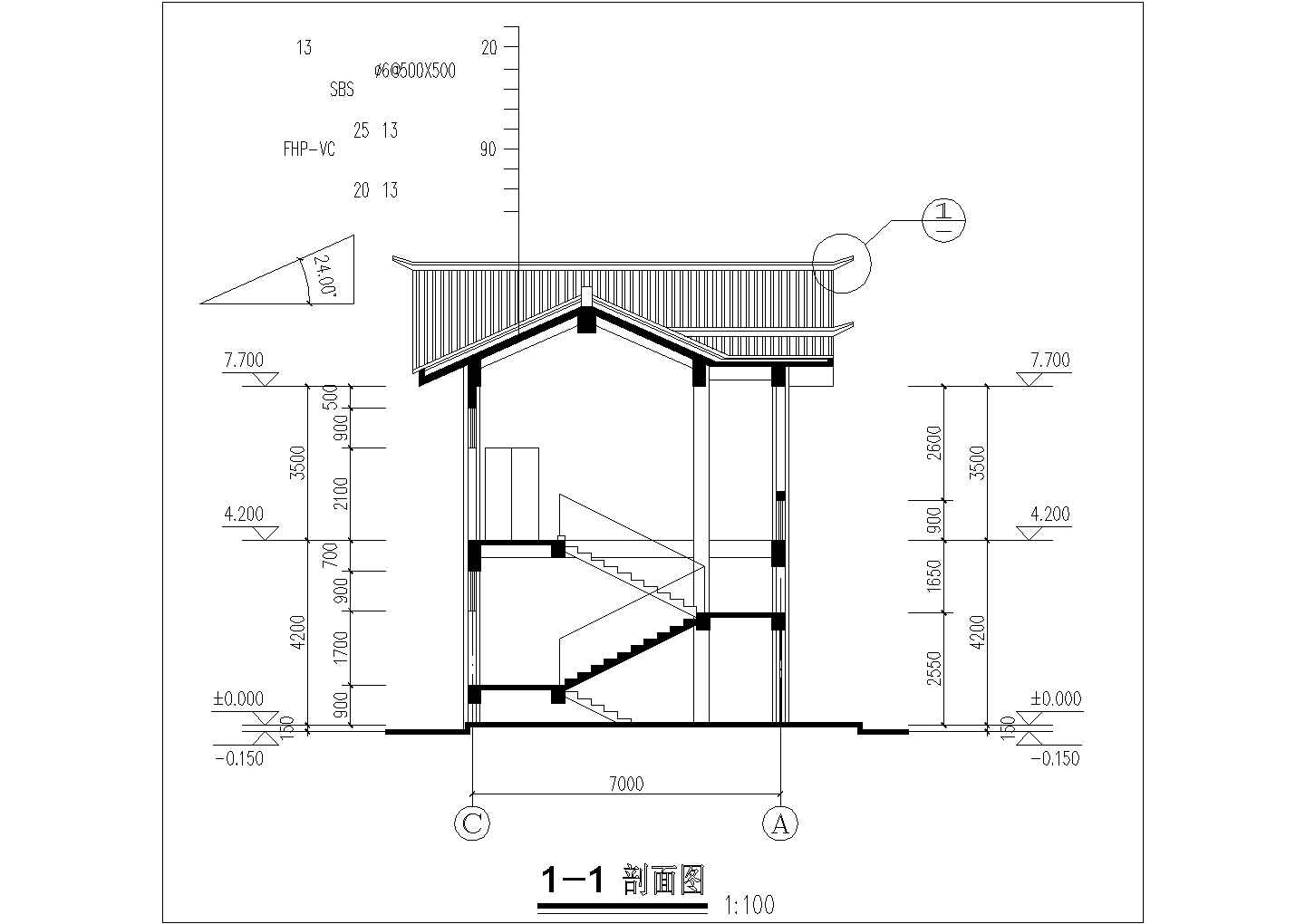 青城山民居商店建筑设计CAD施工图