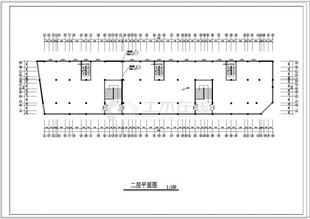 一套完整的民居商住楼建筑设计施工图-图一