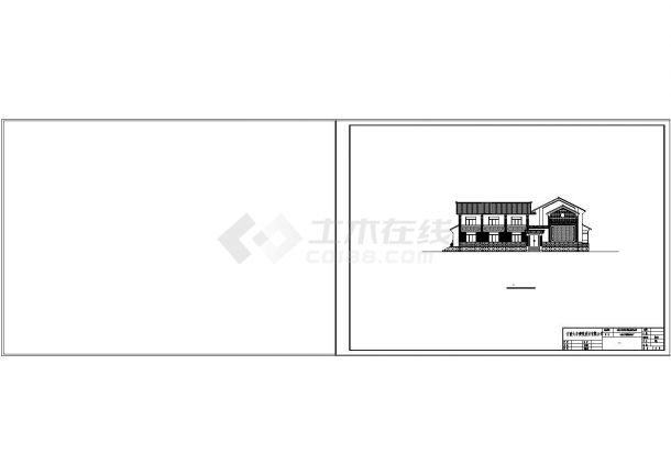 云南民居式餐厅建筑设计施工图-图二