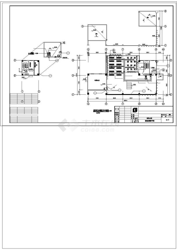 办公楼设计_东莞高层办公楼多联机系统设计cad施工图-图二