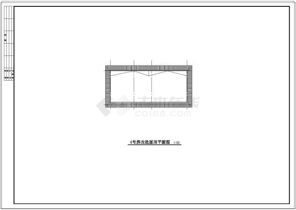 北京四合院式的别墅建筑cad设计施工图-图一