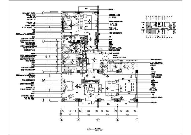 某五星级总统套房豪华风格室内装修设计cad全套施工图（甲级院设计）-图二