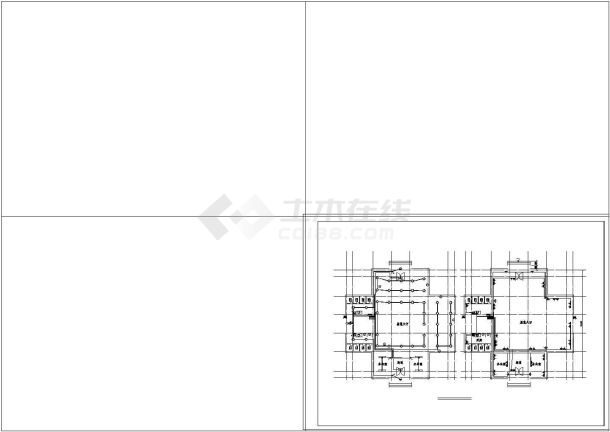办公楼设计_四川某有限公司地上三层办公楼电气施工cad图（二级负荷）-图一